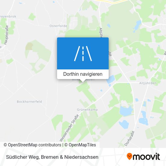 Südlicher Weg Karte