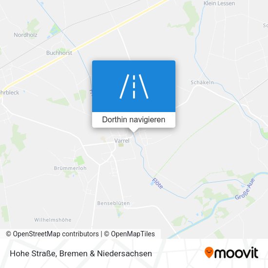 Hohe Straße Karte