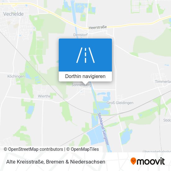 Alte Kreisstraße Karte