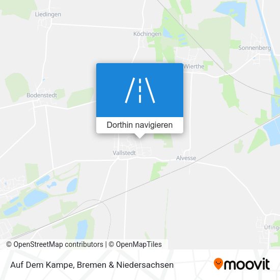 Auf Dem Kampe Karte