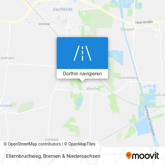 Ellernbruchweg Karte