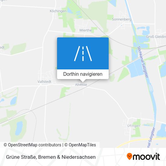 Grüne Straße Karte