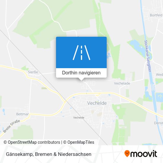 Gänsekamp Karte