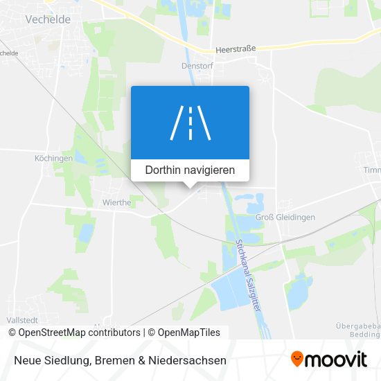Neue Siedlung Karte