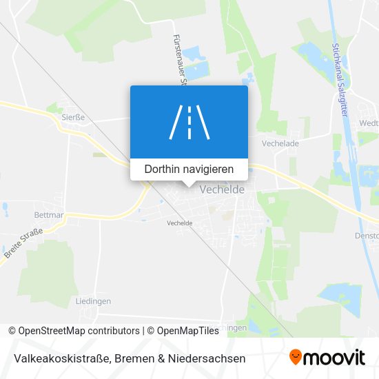 Valkeakoskistraße Karte