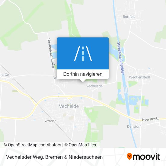Vechelader Weg Karte