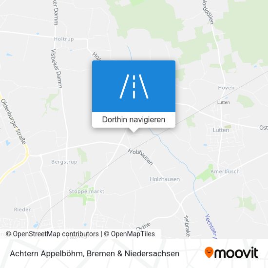 Achtern Appelböhm Karte