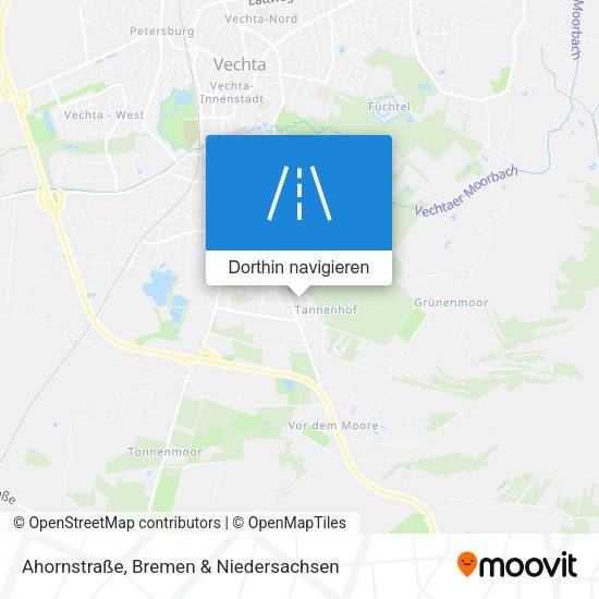 Ahornstraße Karte