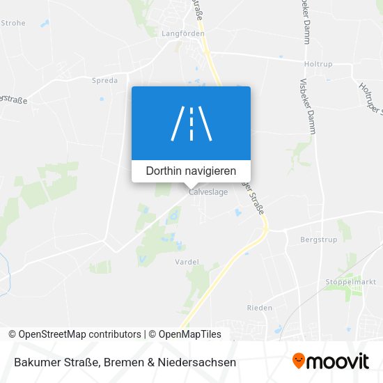 Bakumer Straße Karte