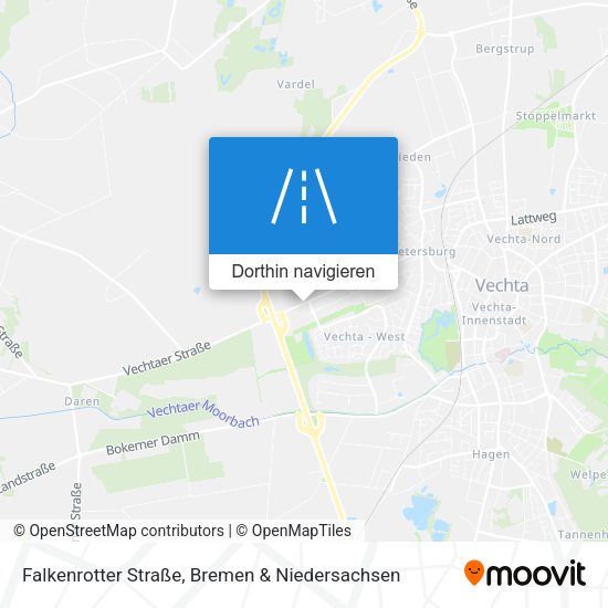Falkenrotter Straße Karte