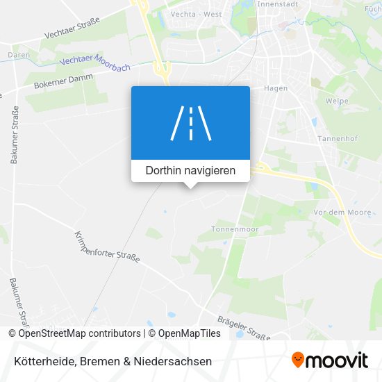 Kötterheide Karte