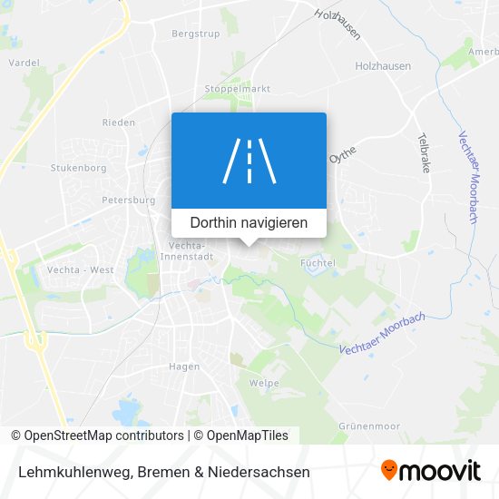 Lehmkuhlenweg Karte