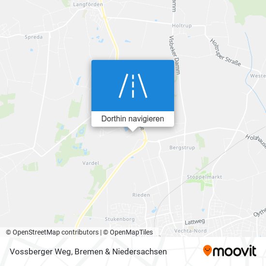 Vossberger Weg Karte