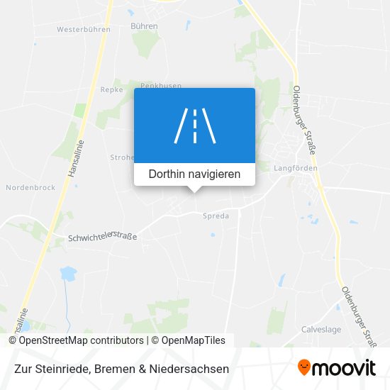 Zur Steinriede Karte
