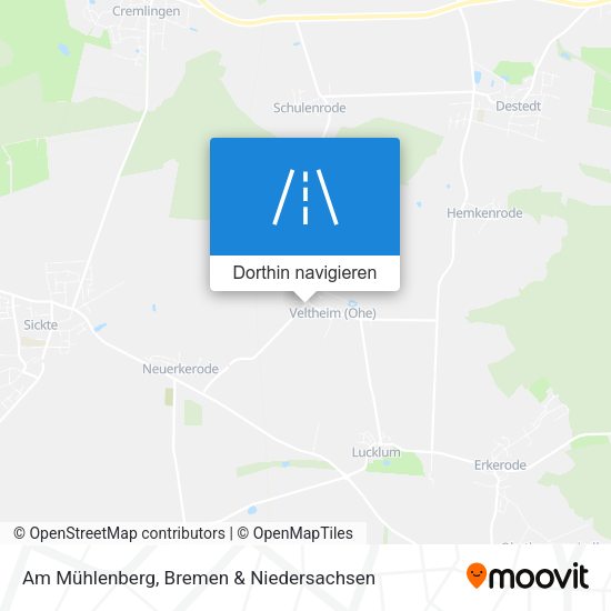 Am Mühlenberg Karte