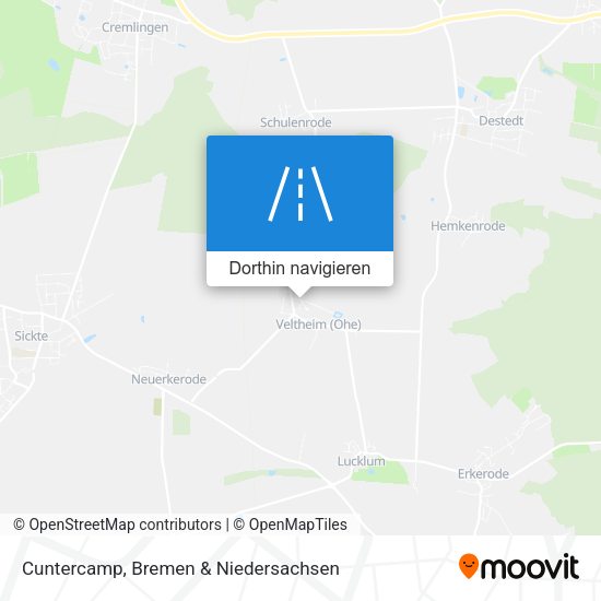 Cuntercamp Karte