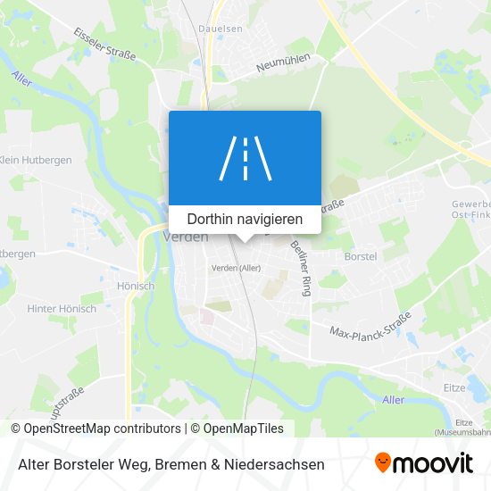 Alter Borsteler Weg Karte