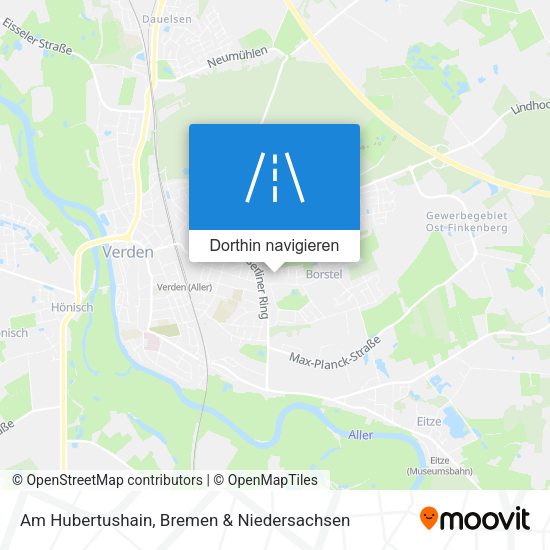 Am Hubertushain Karte