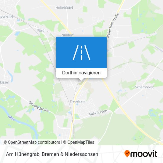 Am Hünengrab Karte