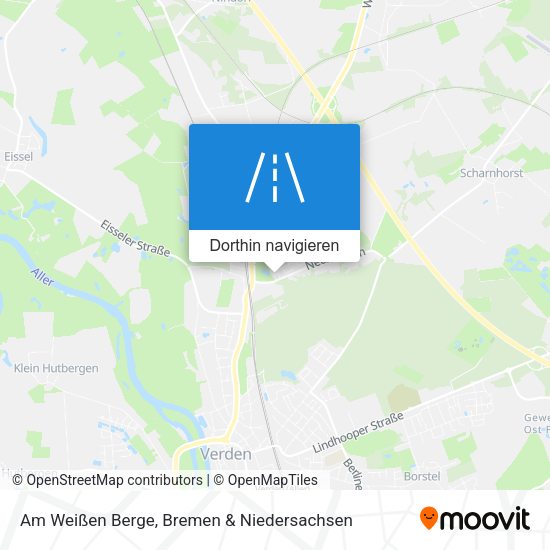 Am Weißen Berge Karte
