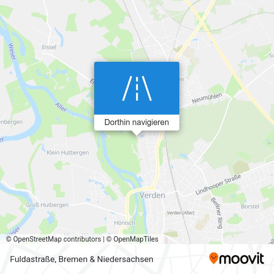 Fuldastraße Karte