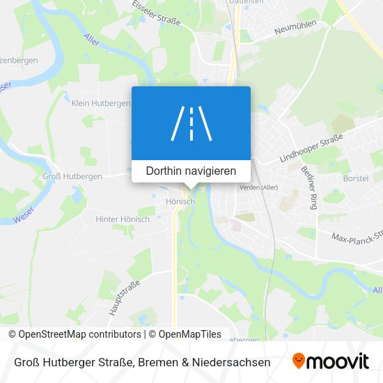Groß Hutberger Straße Karte