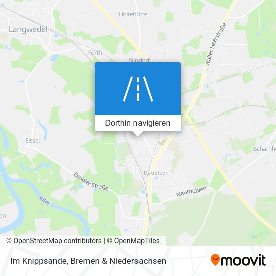 Im Knippsande Karte