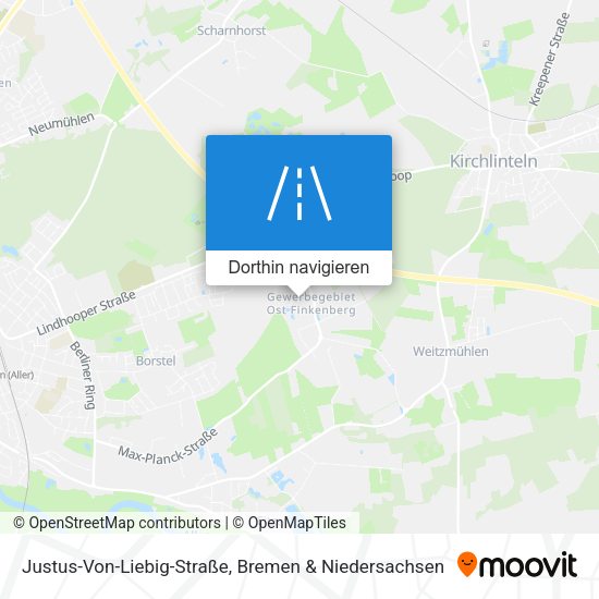Justus-Von-Liebig-Straße Karte