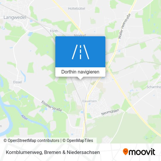 Kornblumenweg Karte