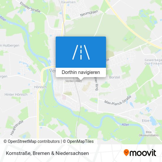 Kornstraße Karte