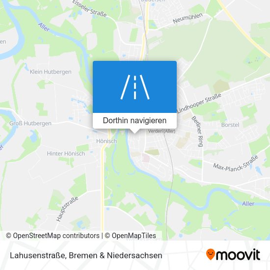 Lahusenstraße Karte