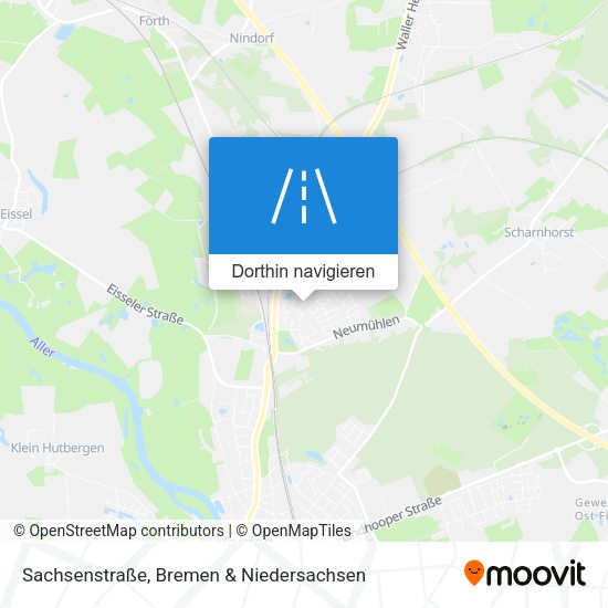 Sachsenstraße Karte