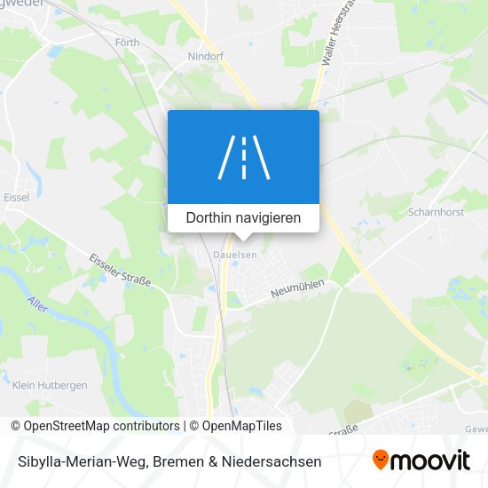 Sibylla-Merian-Weg Karte