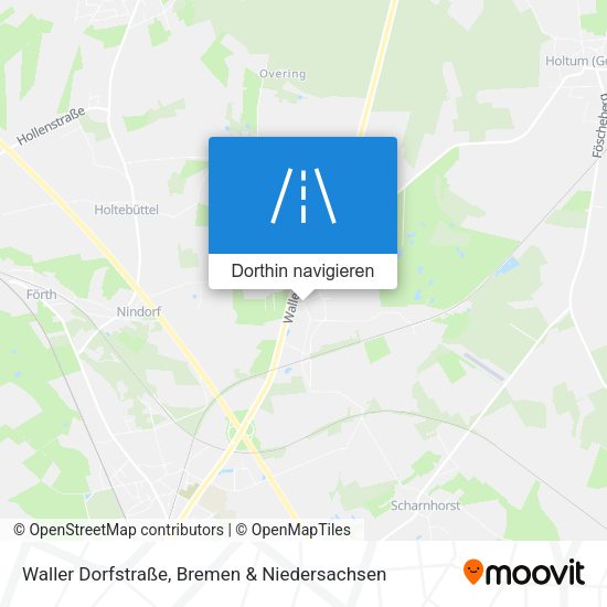Waller Dorfstraße Karte