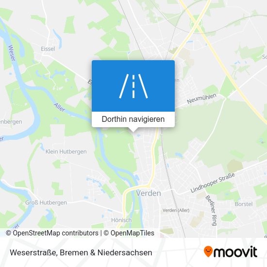 Weserstraße Karte