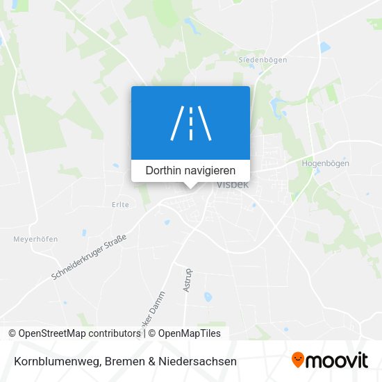 Kornblumenweg Karte