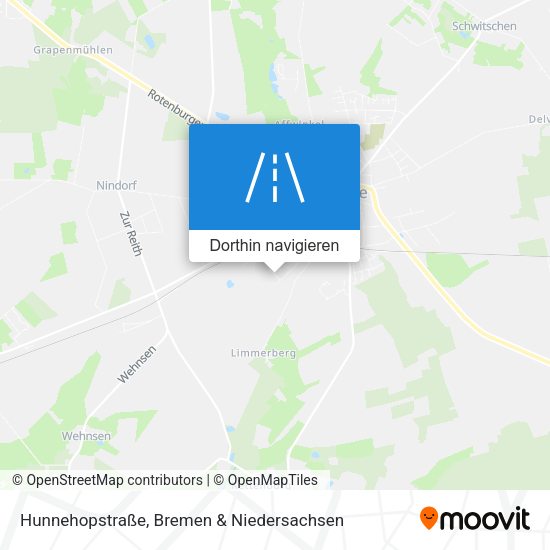 Hunnehopstraße Karte