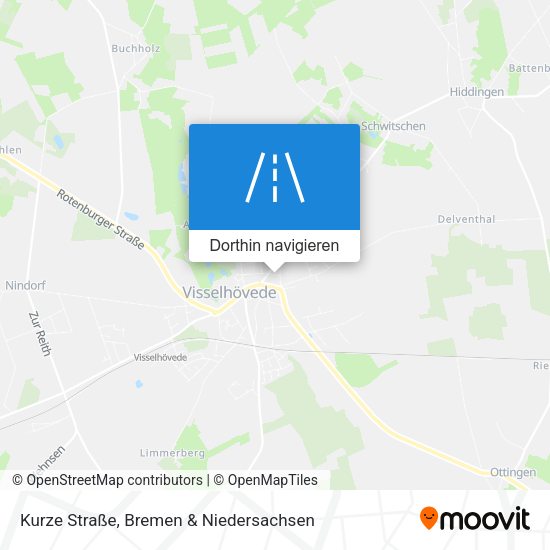 Kurze Straße Karte