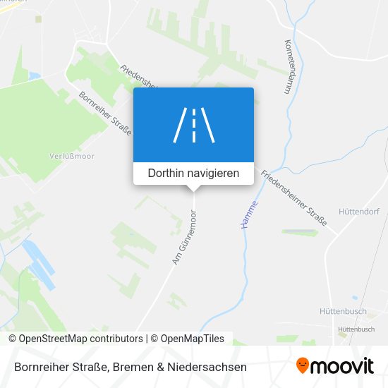 Bornreiher Straße Karte