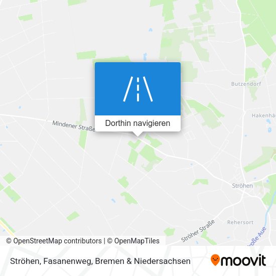 Ströhen, Fasanenweg Karte