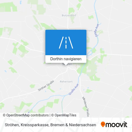 Ströhen, Kreissparkasse Karte