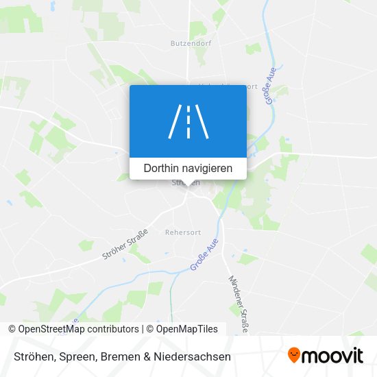 Ströhen, Spreen Karte