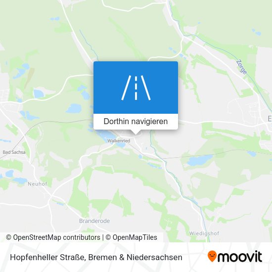 Hopfenheller Straße Karte