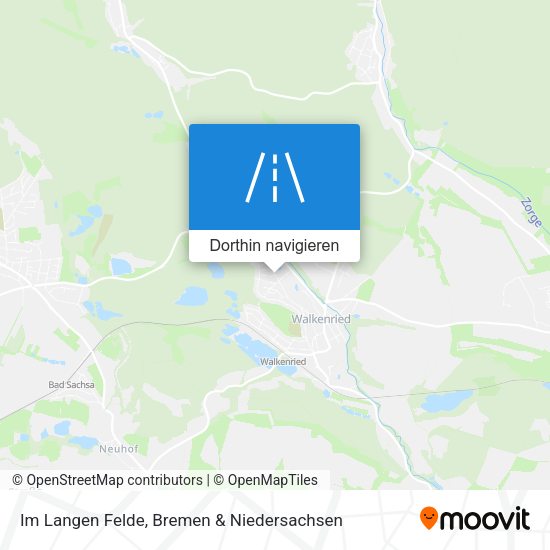 Im Langen Felde Karte