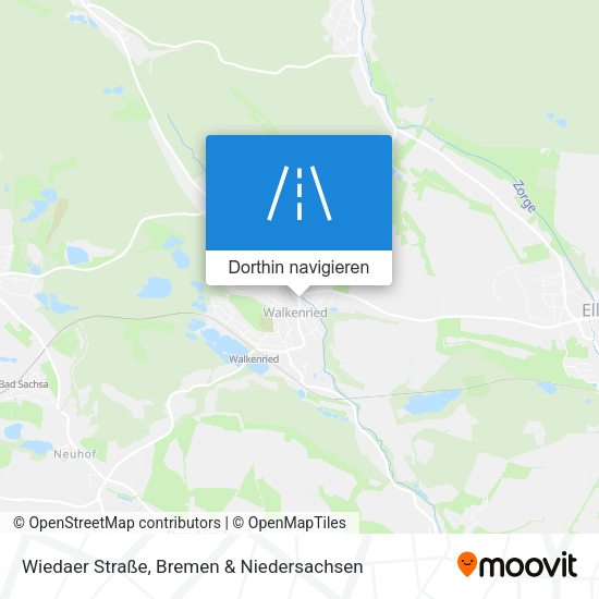 Wiedaer Straße Karte