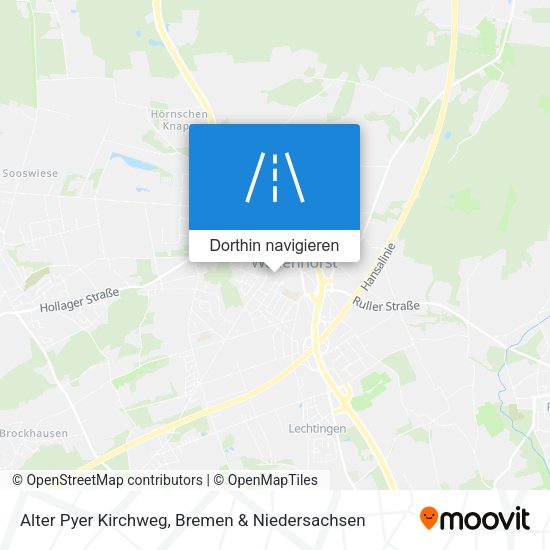 Alter Pyer Kirchweg Karte