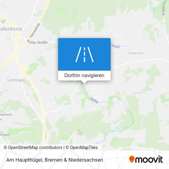 Am Haupthügel Karte