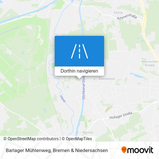 Barlager Mühlenweg Karte