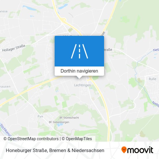 Honeburger Straße Karte