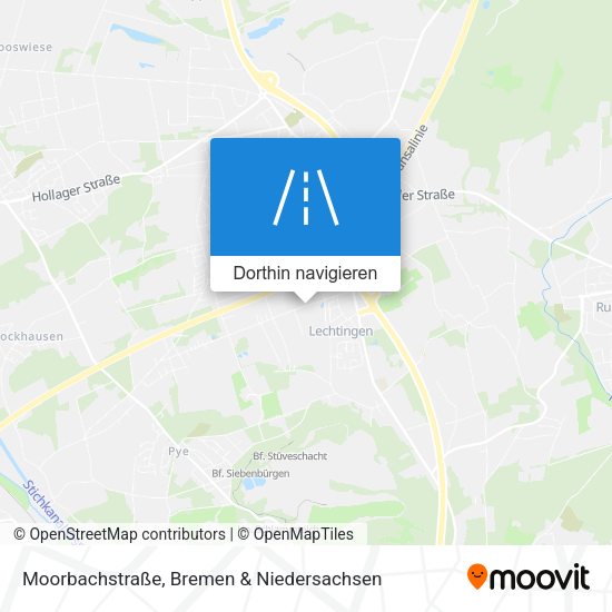 Moorbachstraße Karte